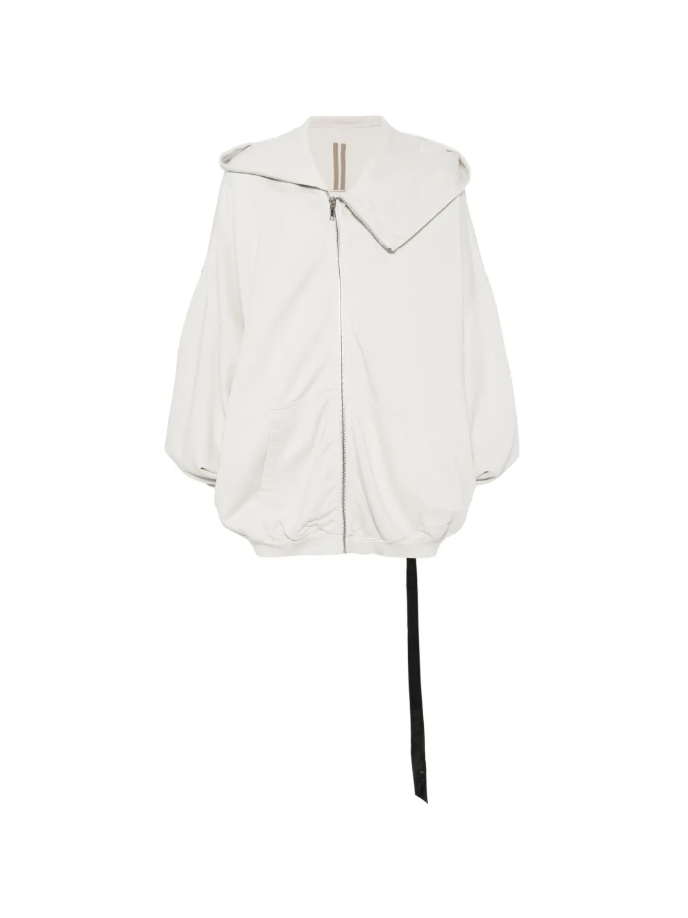 Rick Owens DRKSHDW Mountain Hun asymmetric-zip hoodie - Toni neutri