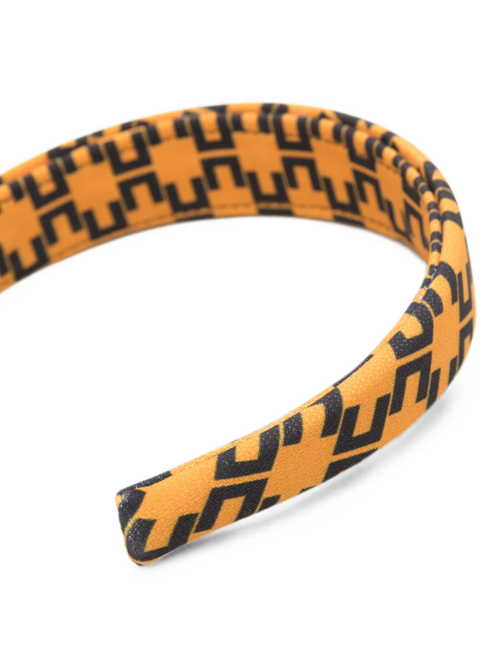 Elisabetta Franchi La Mia Bambina Haarband met logoprint Oranje