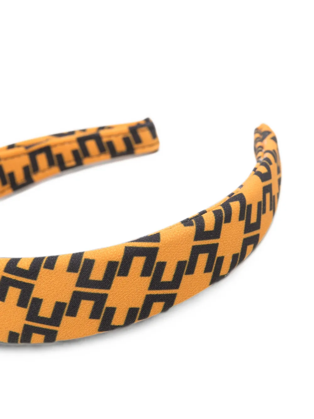 Elisabetta Franchi La Mia Bambina Haarband met logoprint Oranje