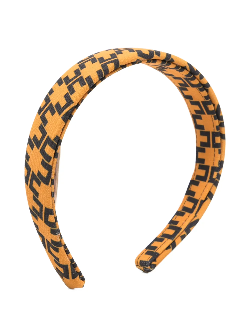 Elisabetta Franchi La Mia Bambina Haarband met logoprint Oranje
