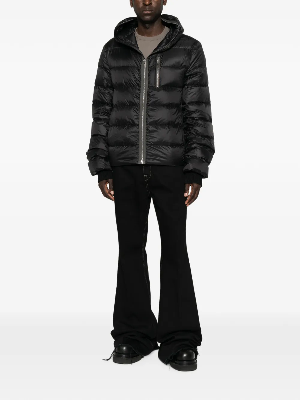 Rick Owens Gimp jack met capuchon Zwart