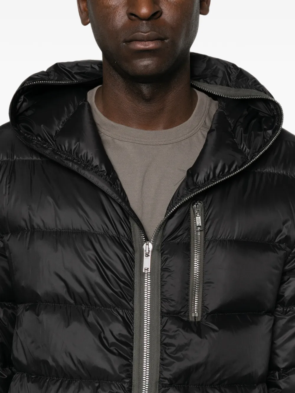 Rick Owens Gimp jack met capuchon Zwart