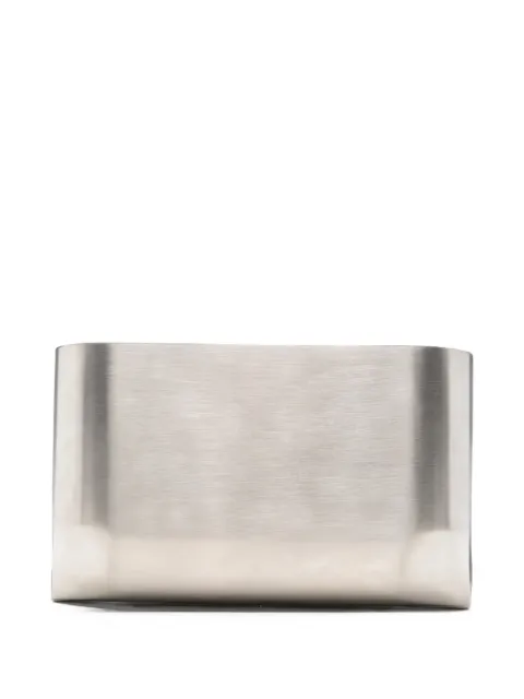 Rick Owens bolsa de mano con acabado cepillado