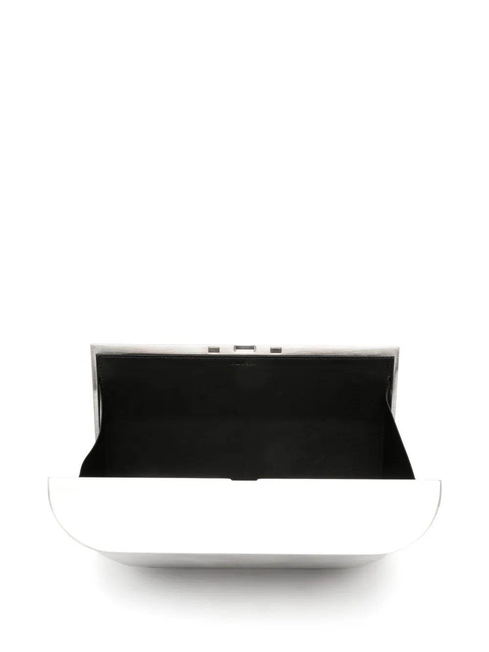 Rick Owens Sculpturale clutch met geborstelde afwerking Zilver