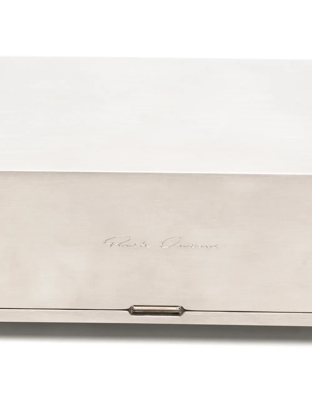 Rick Owens Sculpturale clutch met geborstelde afwerking Zilver