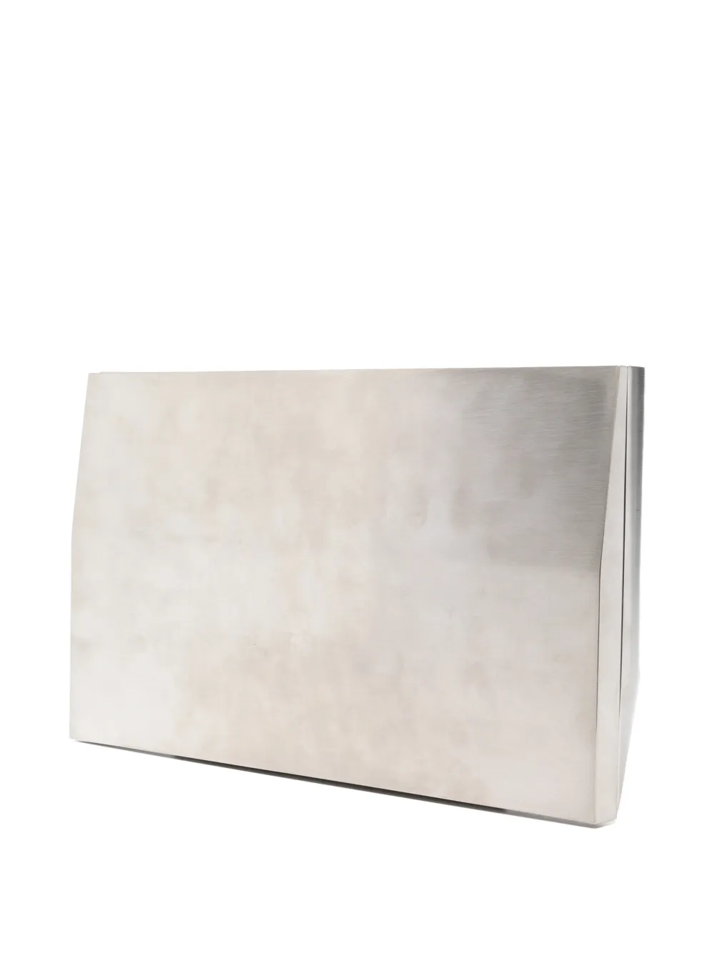Rick Owens Sculpturale clutch met geborstelde afwerking Zilver