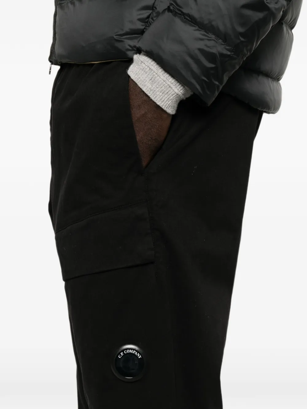 C.P. Company Cargo broek met Lens-detail Zwart