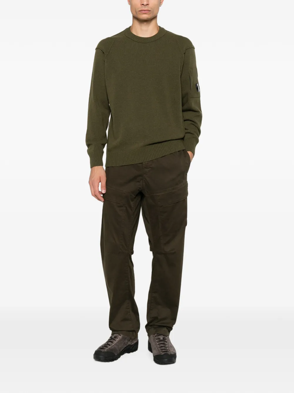C.P. Company Cargo broek met lens-detail Groen