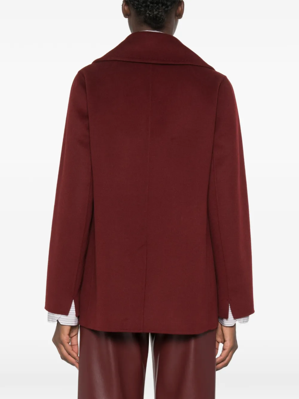 'S Max Mara Jas met dubbele rij knopen Rood