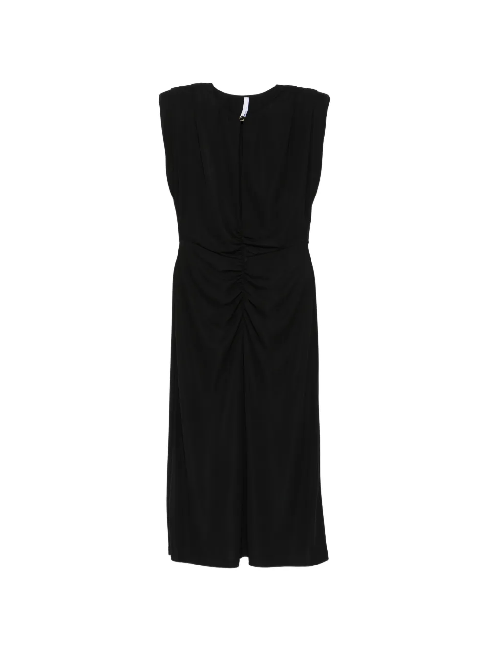 IMPERIAL ruched sleeveless midi dress