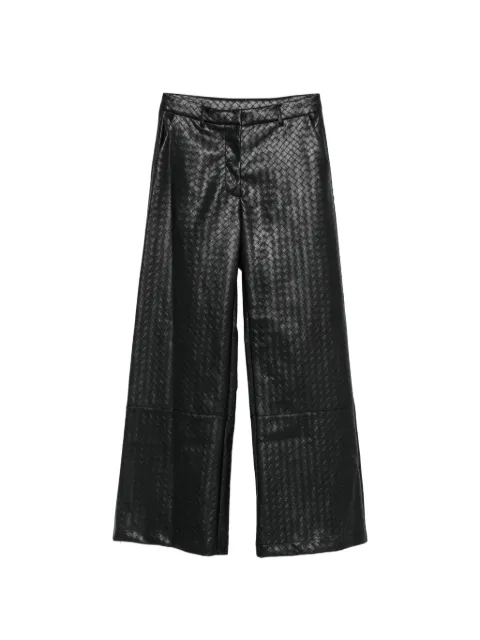 IMPERIAL basket-weave wide-leg trousers