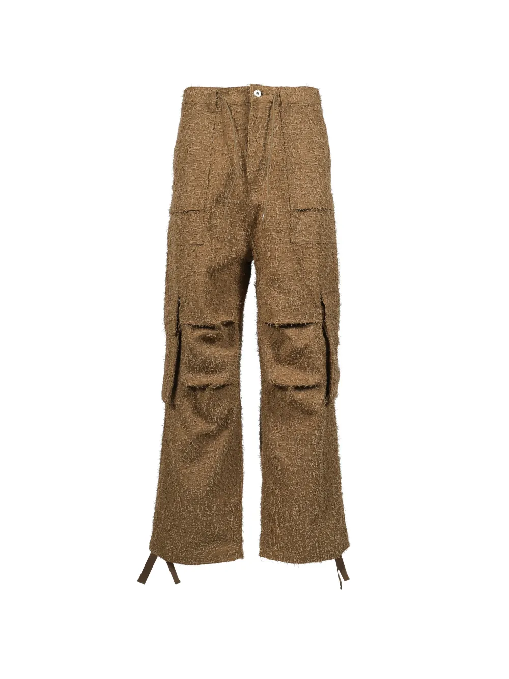 FILTH Flyinghair distressed wide-leg trousers - Braun