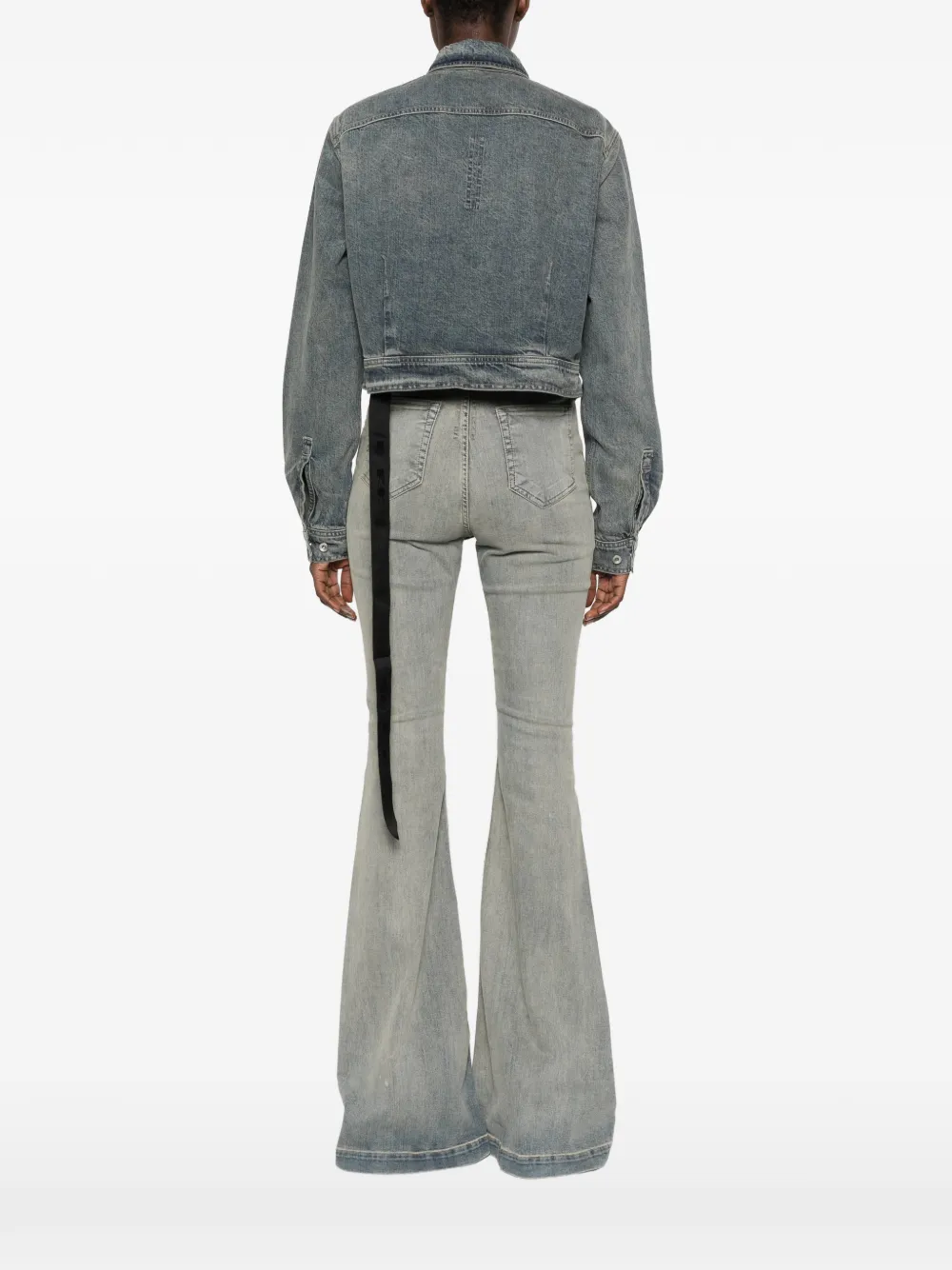 Rick Owens DRKSHDW Cropped jack Blauw