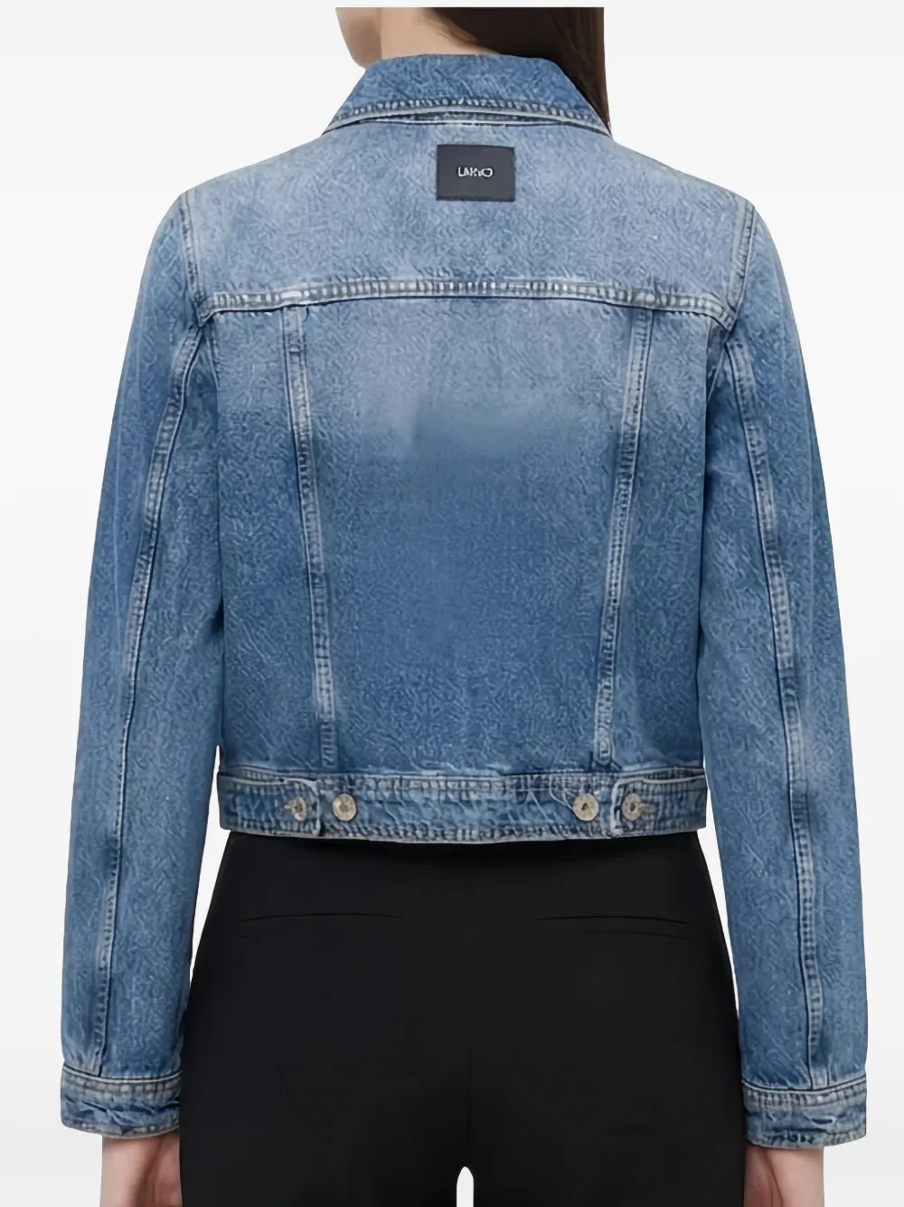 LIU JO Denim jack met ritsdetail Blauw