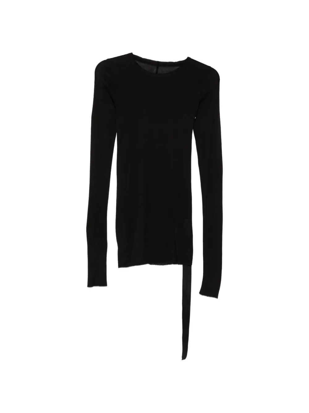 Rick Owens DRKSHDW ruched long-sleeve top - Nero