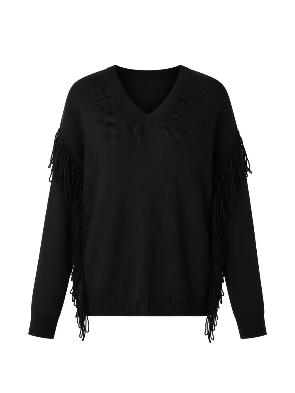 TWINSET fringed jumper - Nero