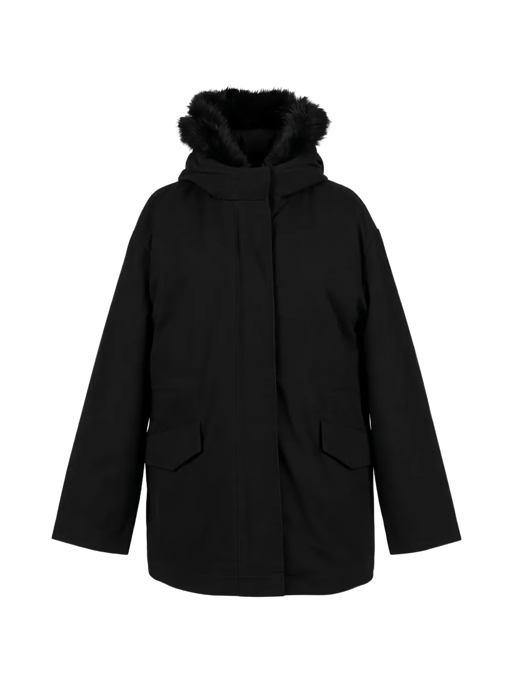 TWINSET faux-fur trim hooded parka