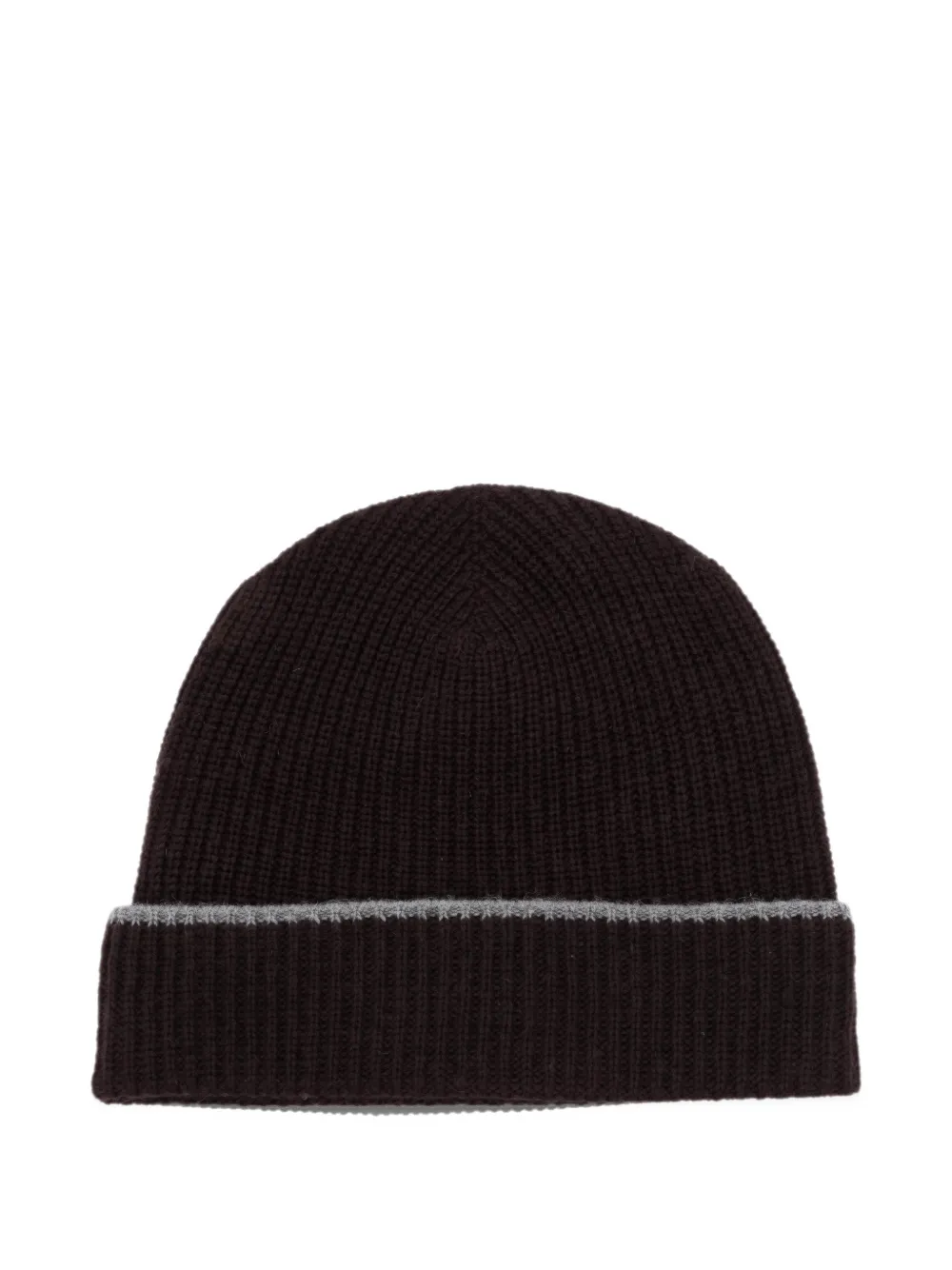 Eleventy ribbed-knit beanie hat Zwart