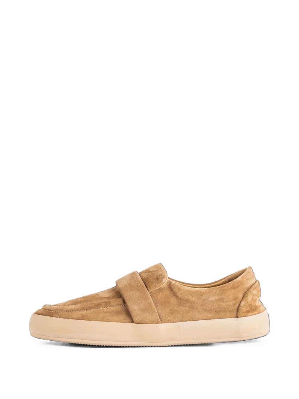Marsèll touch-strap suede loafers Bruin