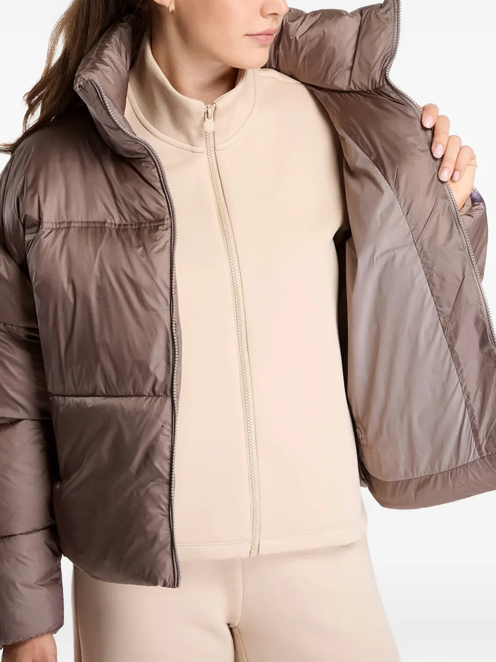 Ea7 Emporio Armani Natural Ventus7 gewatteerd bomberjack Grijs
