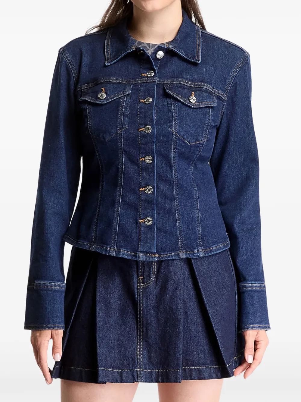 Calvin Klein Sculpt trucker shirt - Blu