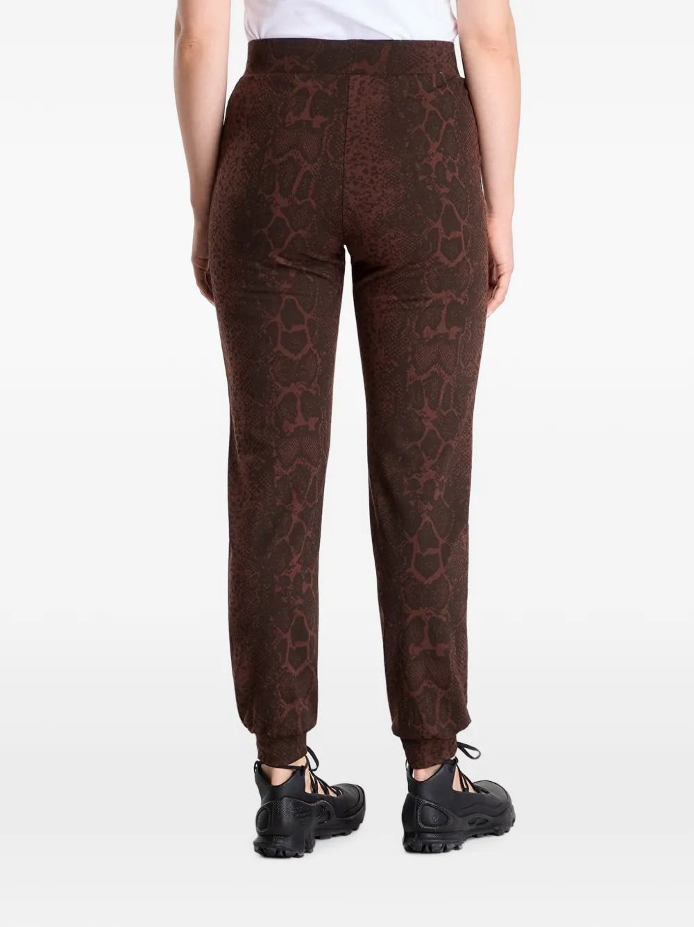 Ea7 Emporio Armani Trainingsbroek met slangenhuid print Bruin