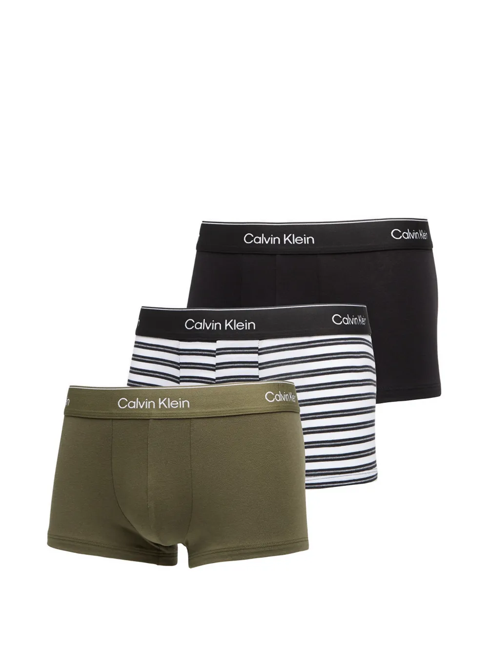 Calvin Klein logo-waistband trunks set of 3 - Schwarz
