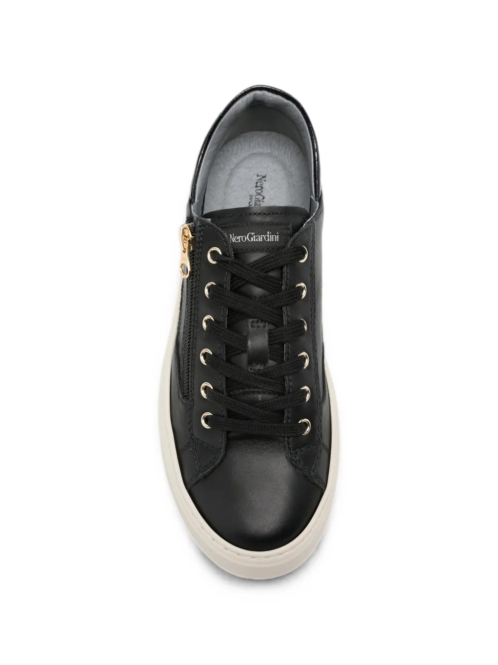 NERO GIARDINI Sneakers met glittervlakken Zwart