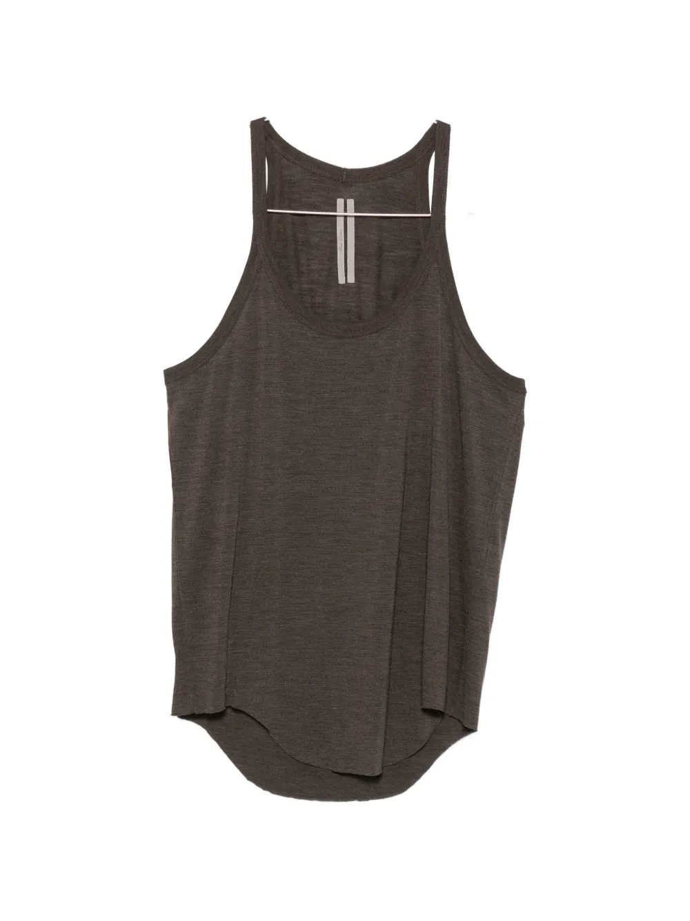 Rick Owens scoop-neck racerback tank top - Marrone