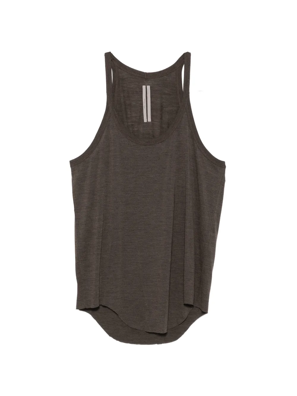 Rick Owens scoop-neck racerback tank top | Brown | Image 1