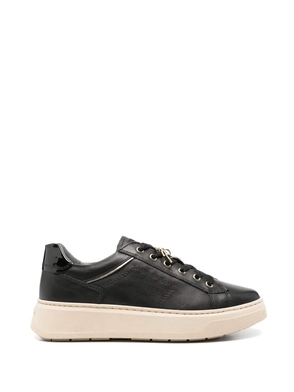 NERO GIARDINI Sneakers met logo amulet Zwart
