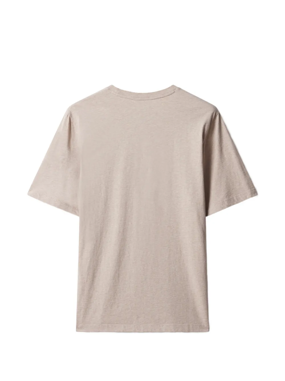 Maison Kitsuné T-shirt met vossenkop Beige
