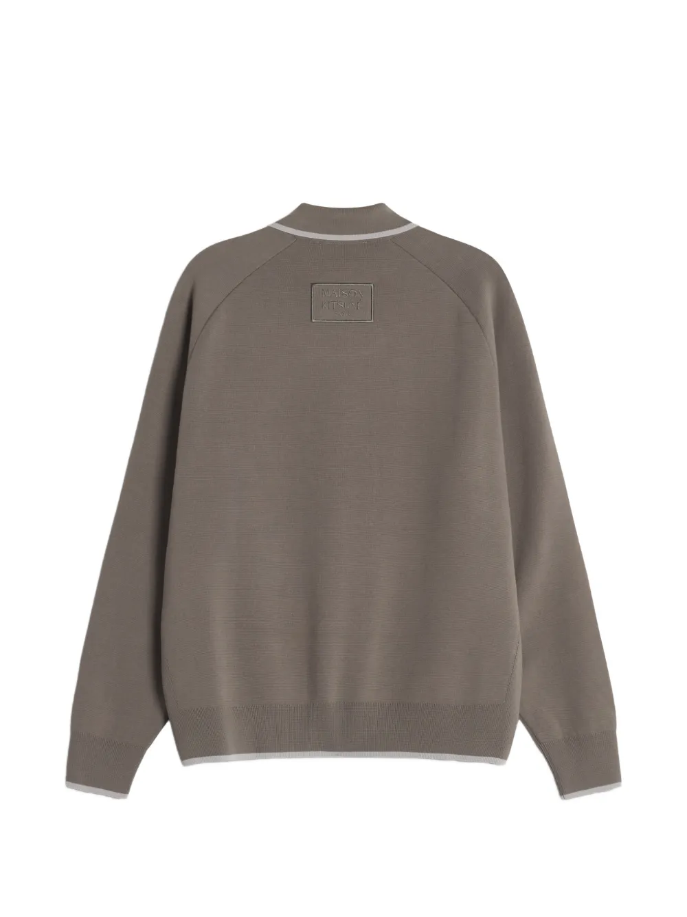 Maison Kitsuné Vest met raglan mouwen en rits Grijs