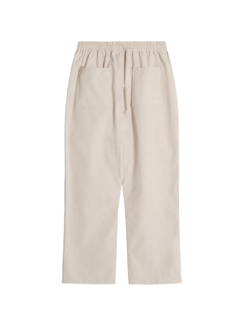 Maison Kitsuné Broek met trekkoordtaille Beige