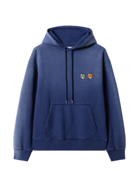 Maison Kitsuné Felpa Double Fox Head con cappuccio