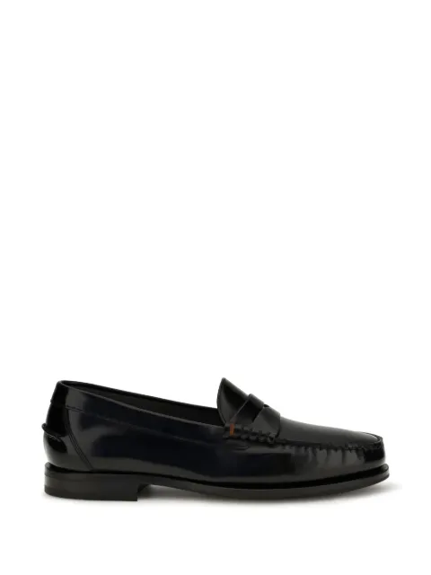 Santoni College A Novembre polished leather loafers