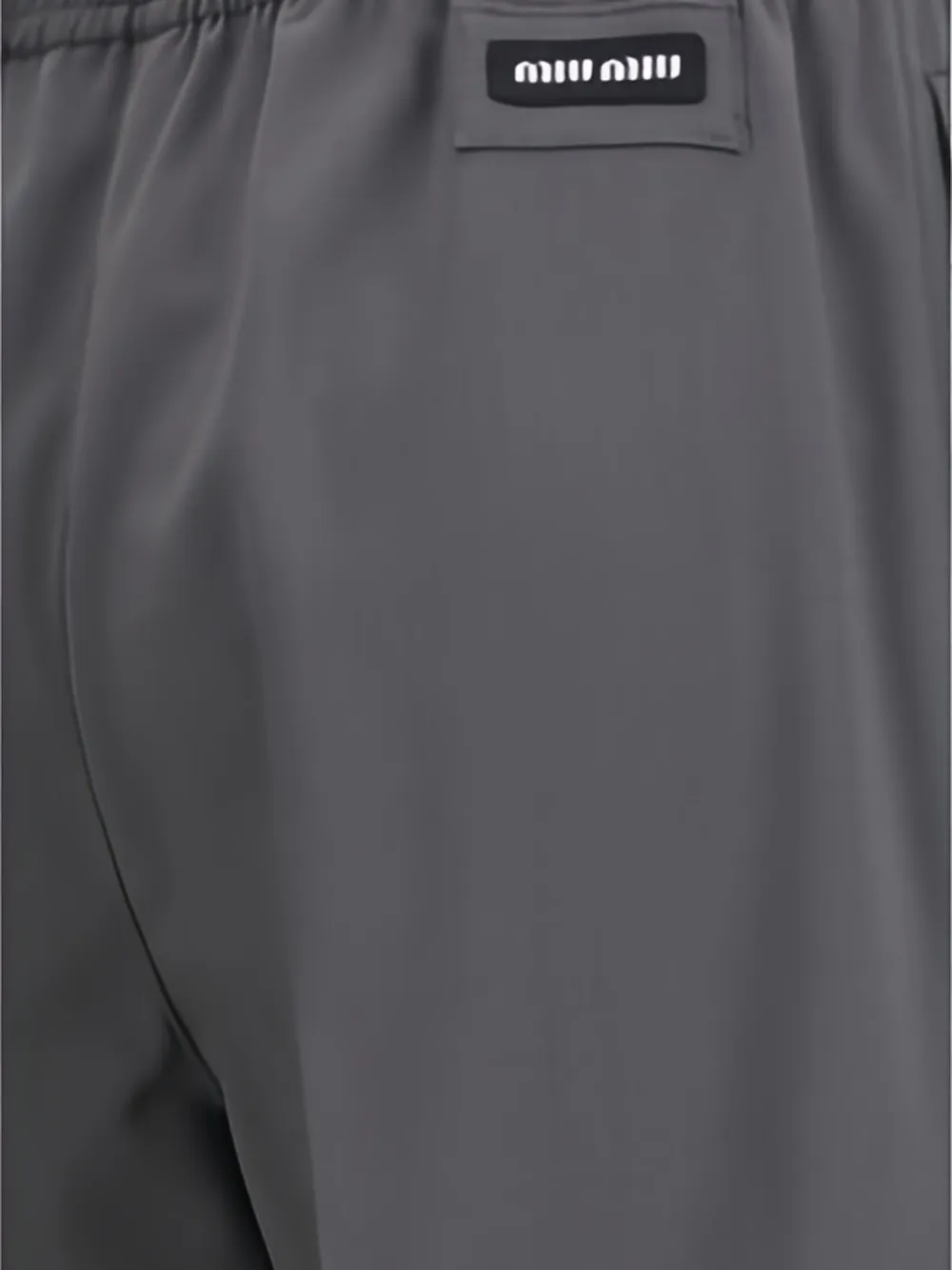 Miu Stretch wollen broek Grijs