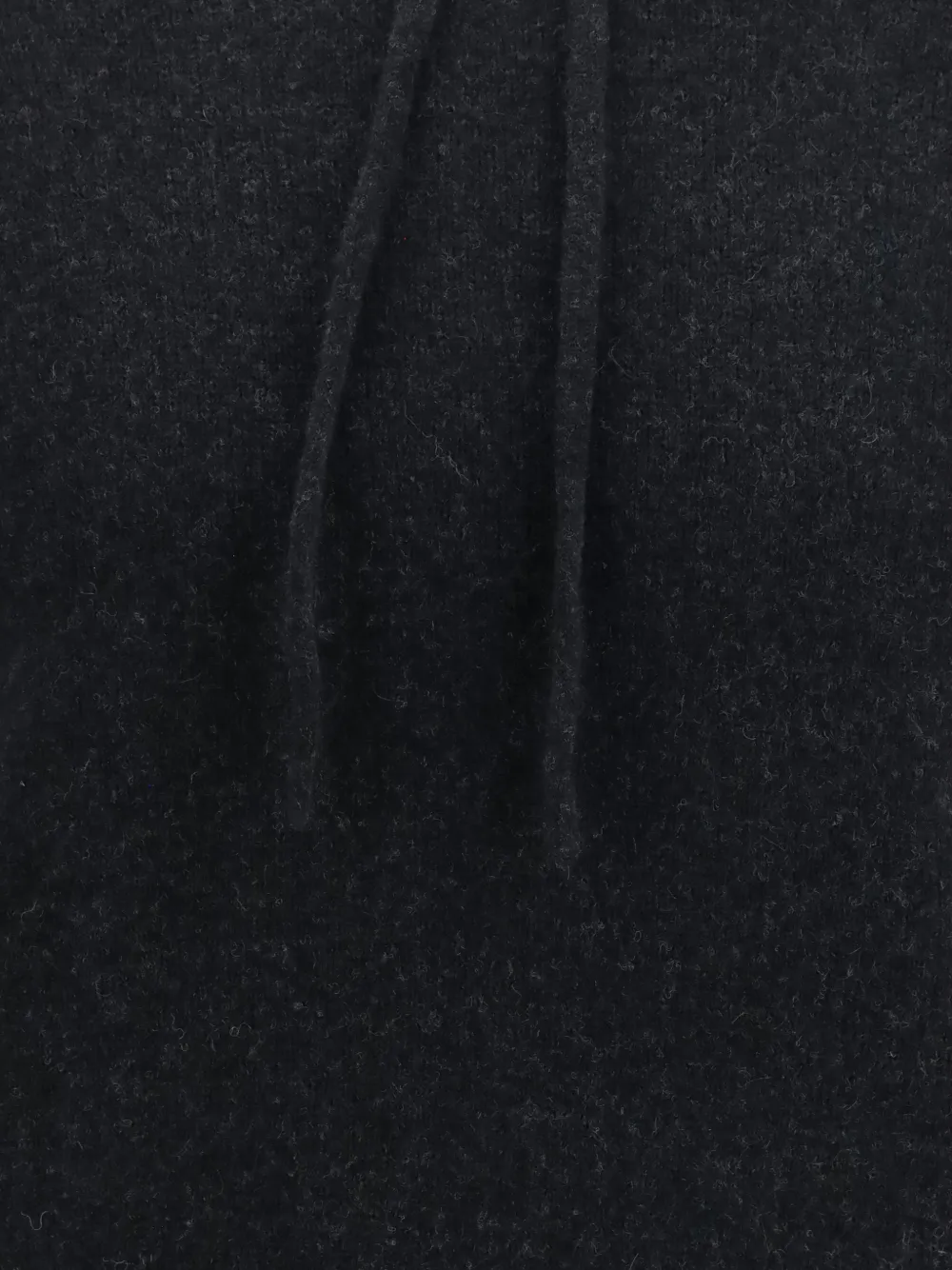 Roberto Collina Hoodie met trekkoord Zwart