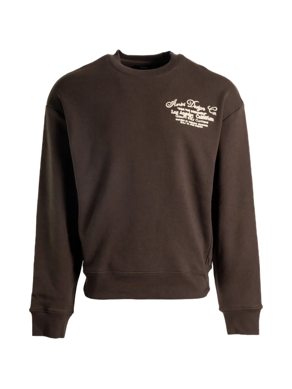 AMIRI logo-print crew-neck sweatshirt - Braun