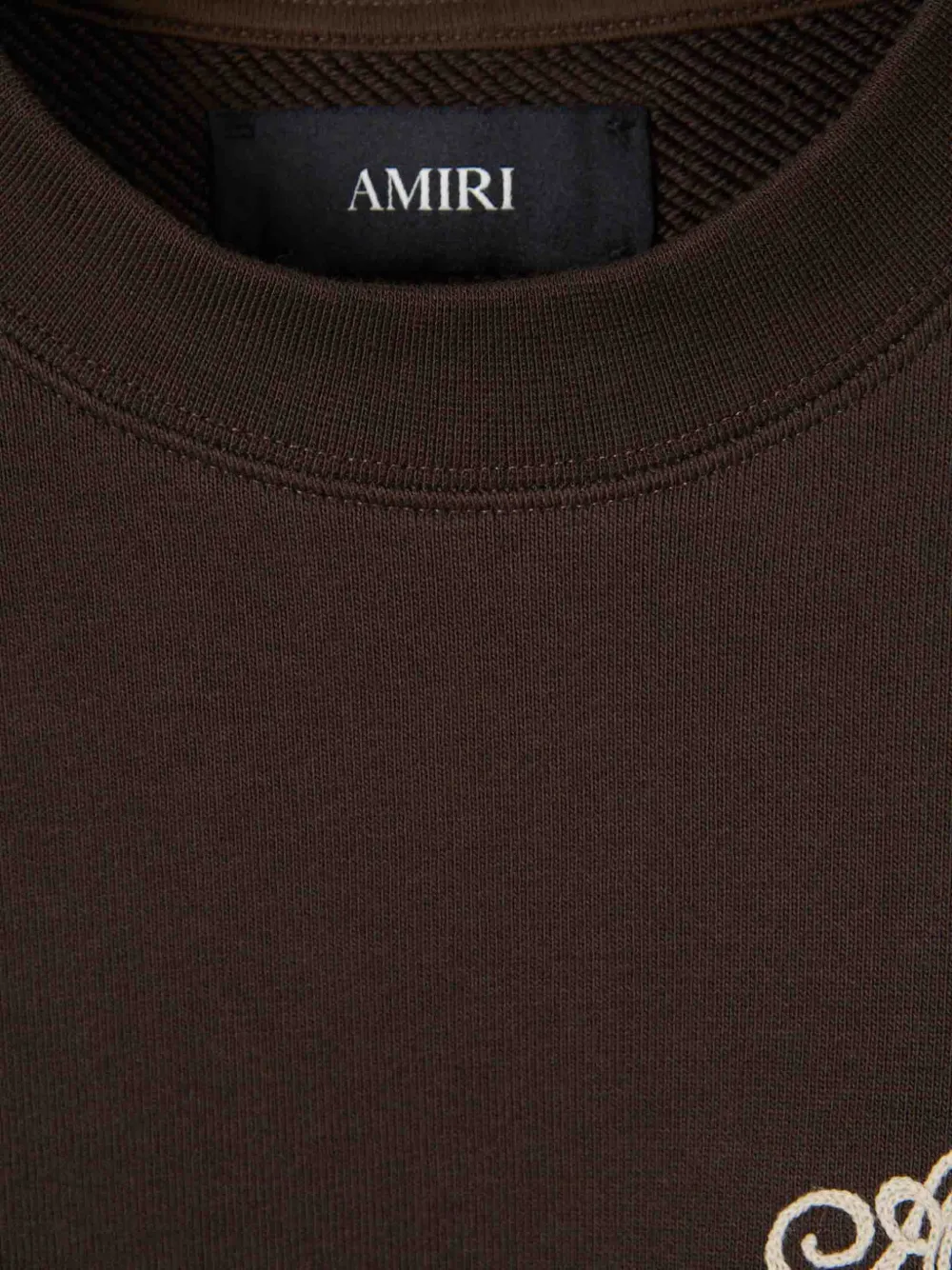 AMIRI Sweater met logoprint Bruin