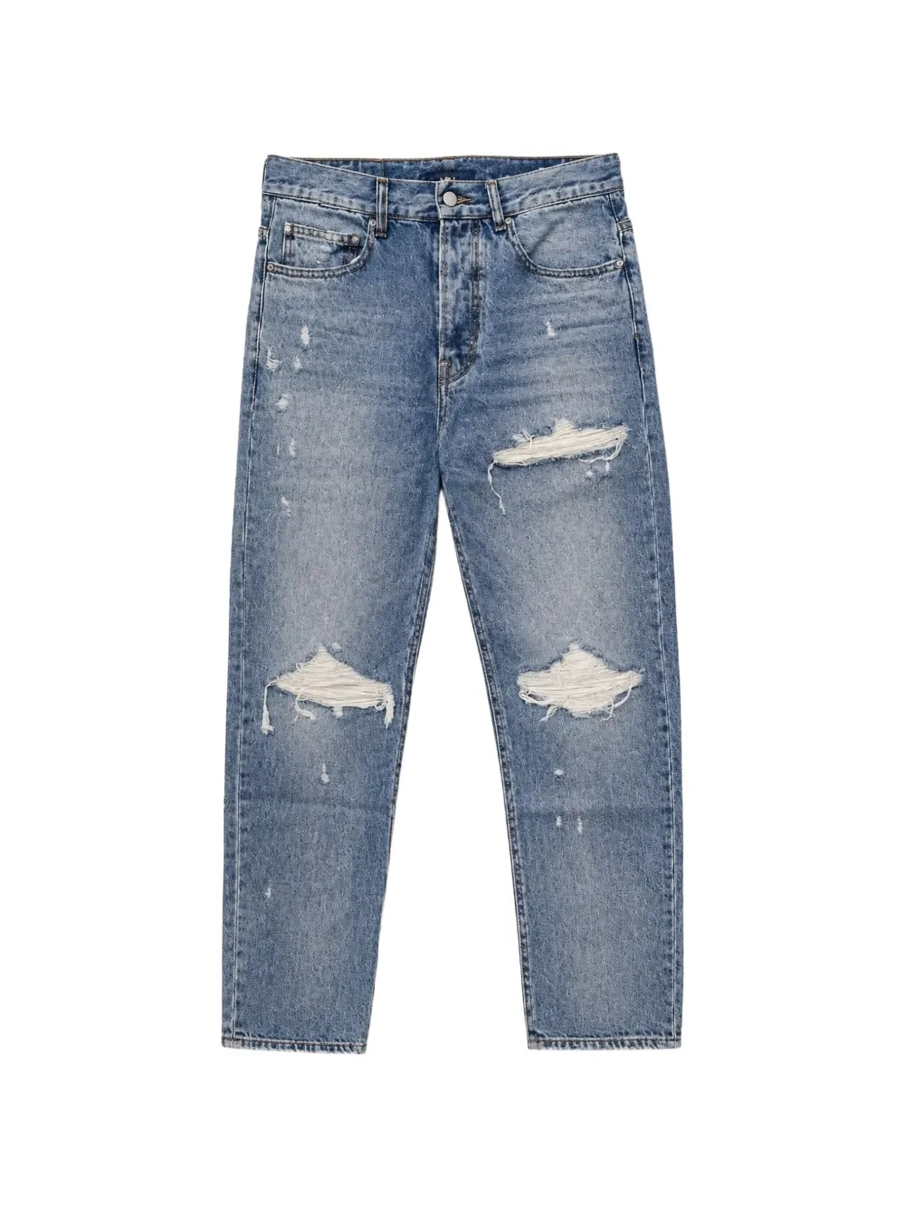 AMIRI distressed stone-washed jeans - Blu