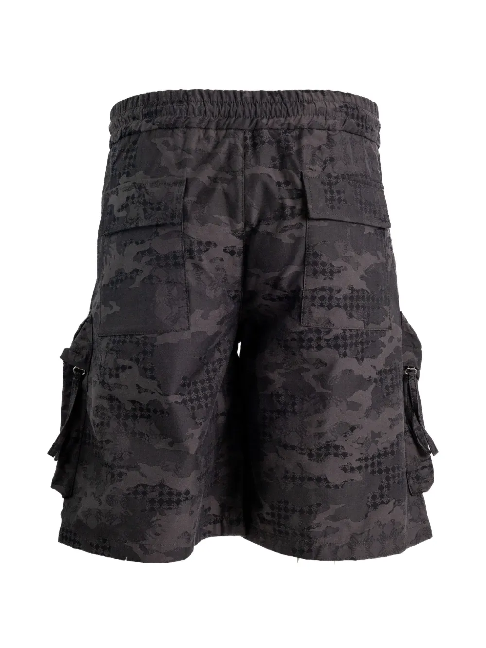 AMIRI Shorts met camouflageprint Zwart