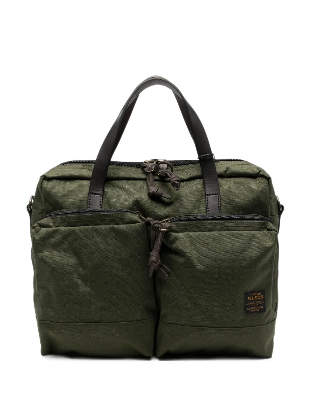 Filson logo-patch zip-fastening briefcase - Grün