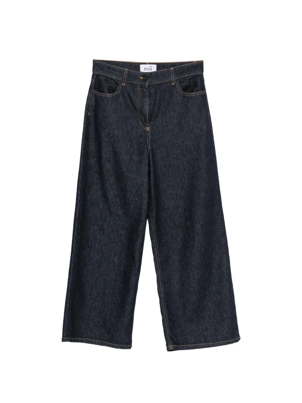 Niu Jeans a gamba ampia - Blu