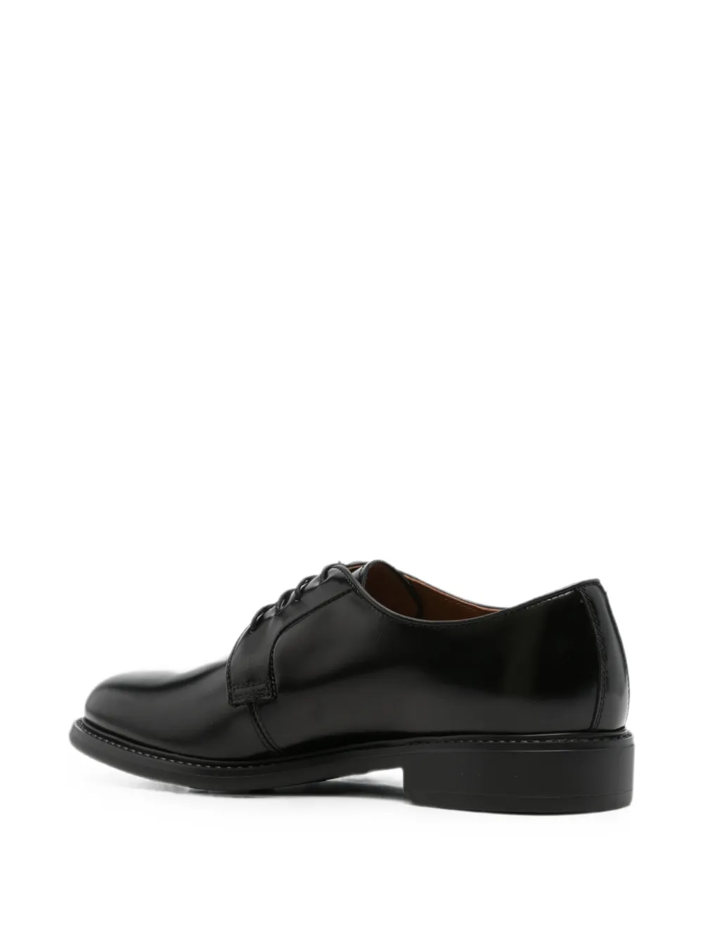 NERO GIARDINI Diana lace-up leather derby shoes Zwart
