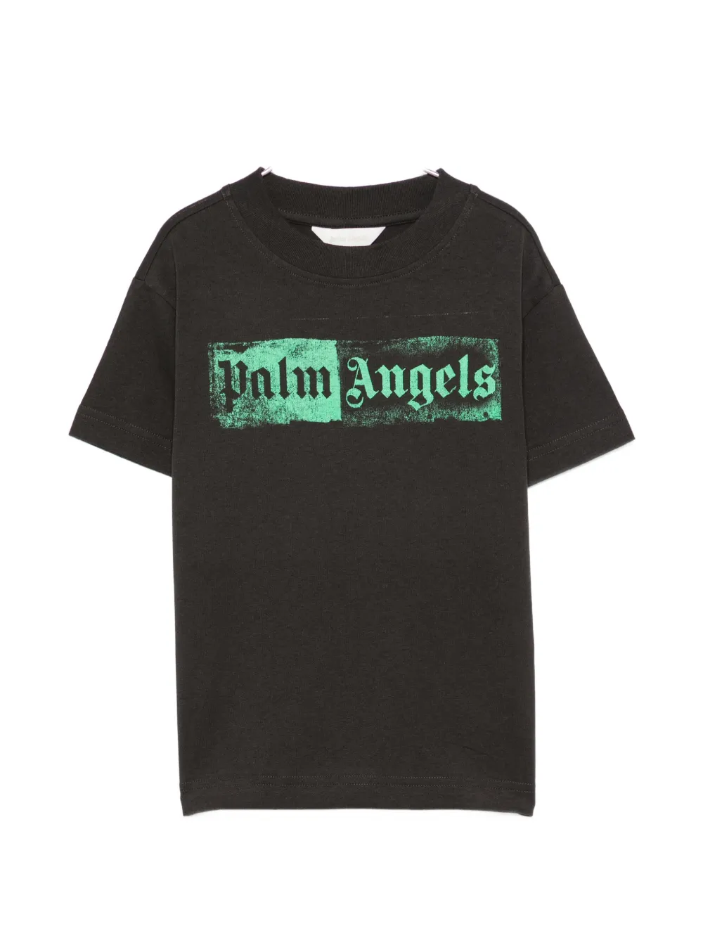 Palm Angels Kids logo-print T-shirt - Nero