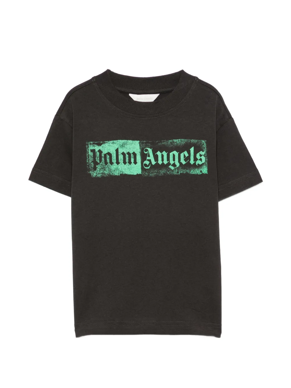 Palm Angels Kids logo-print T-shirt - Nero