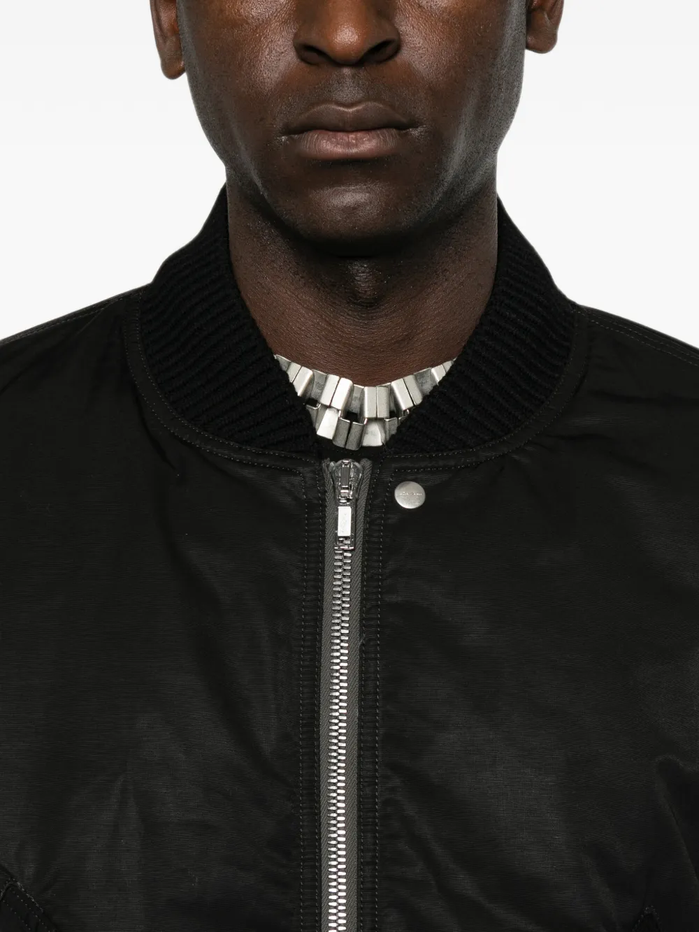 Rick Owens Secchia Flight bomberjack met ruches Zwart