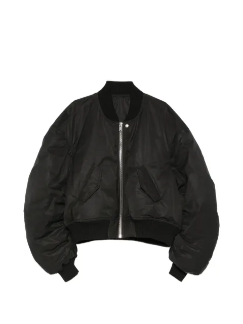Rick Owens Secchia Flight ruched-sleeve bomber jacket