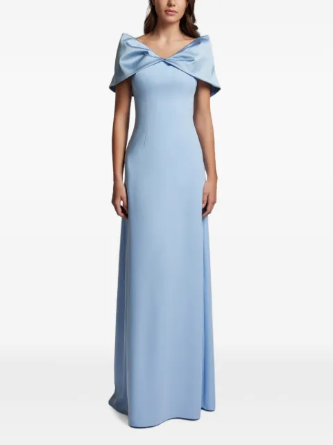 CRISTALLINI belted fluid maxi dress
